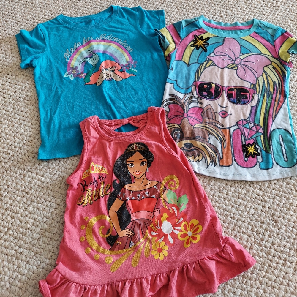 Kids summer bundle tops size 4t, 6t